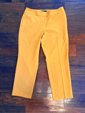 Women's Mustard Cropped Straight Pants